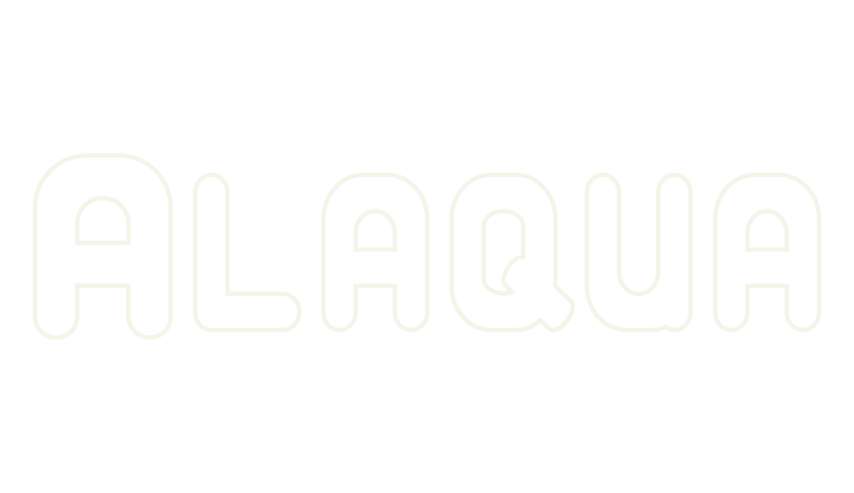 Alaqua, outline font preview