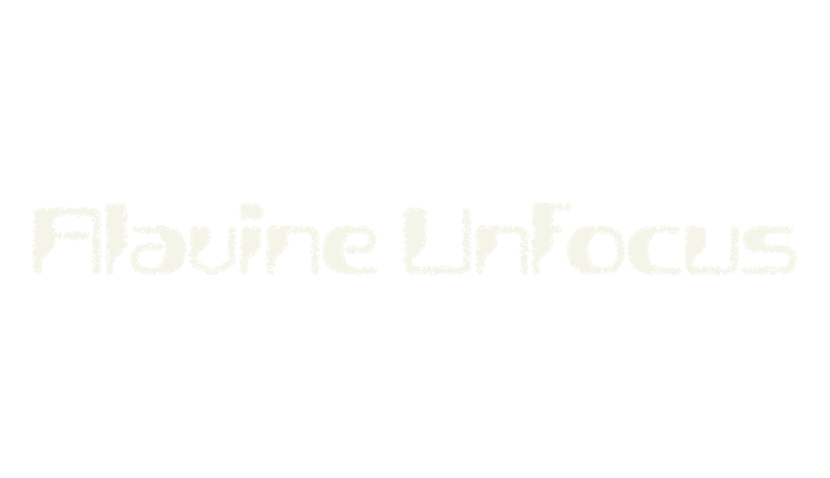 Alavine Unfocus, tech font preview