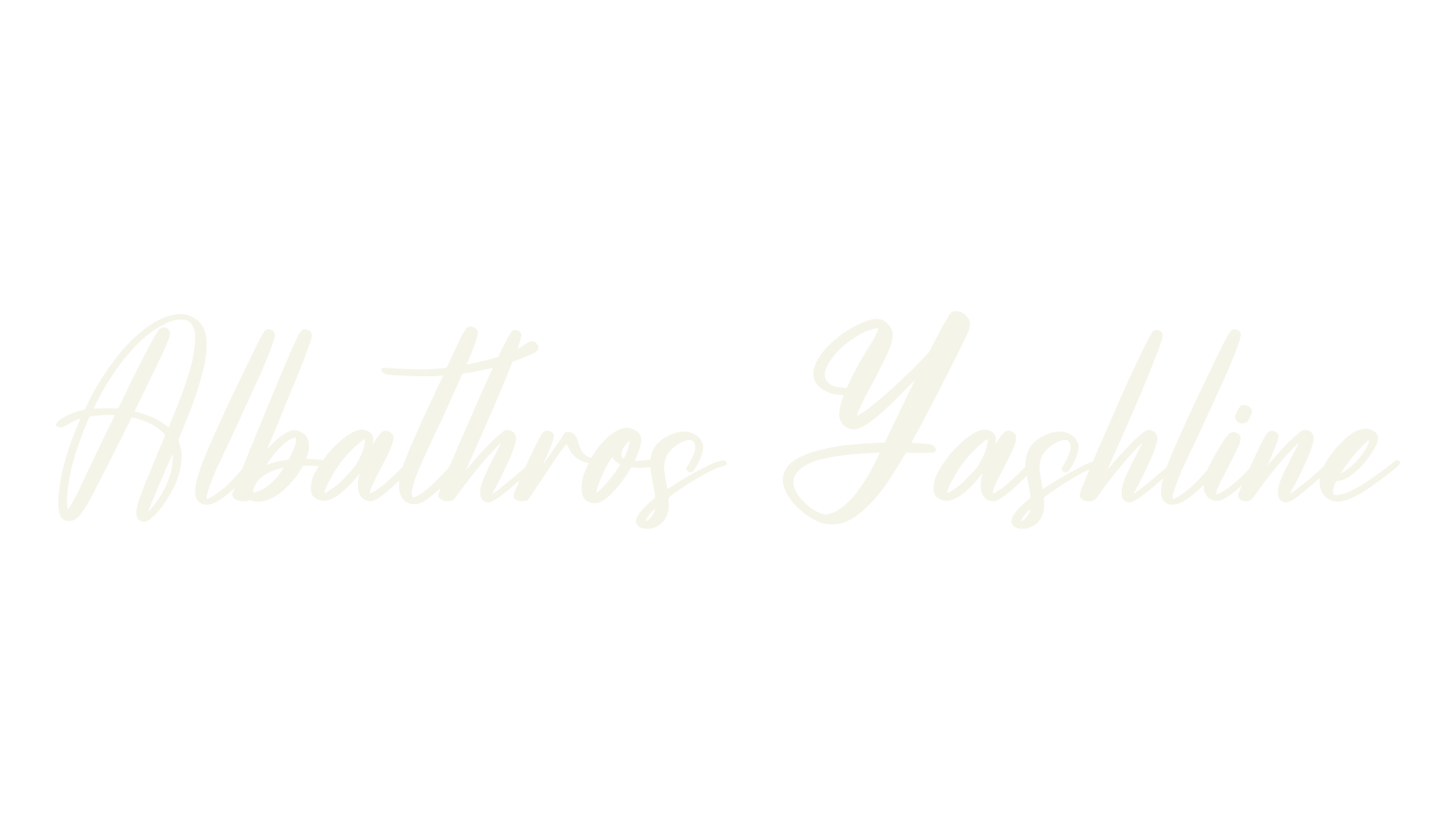 Albathros Yashline, script font preview