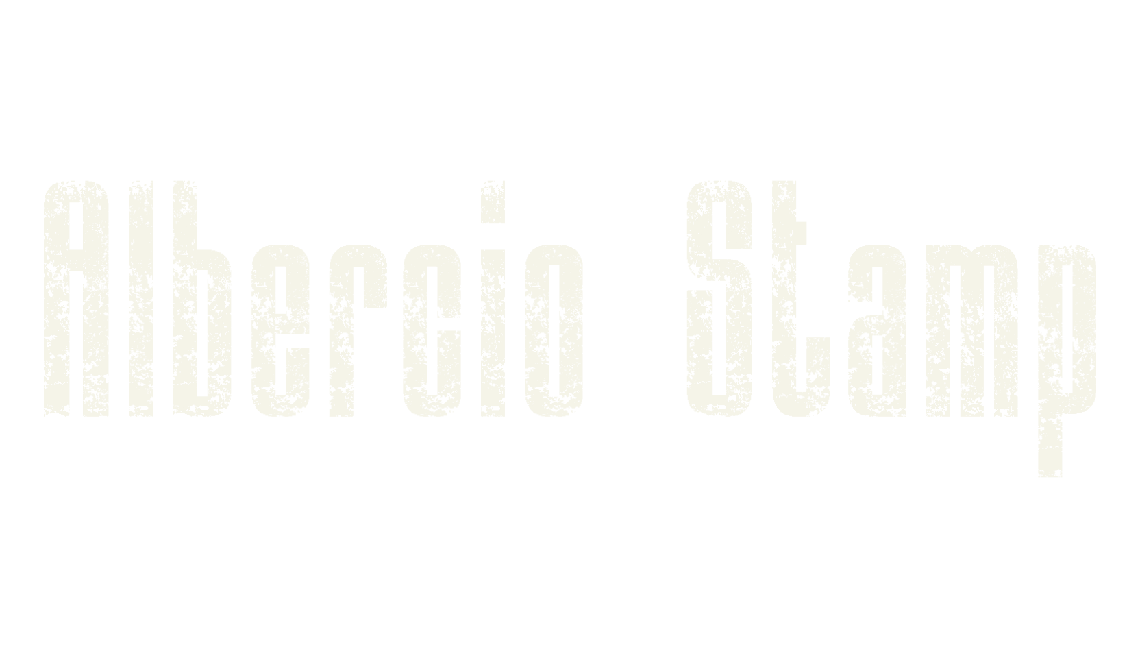 Albercio Stamp, vintage font preview
