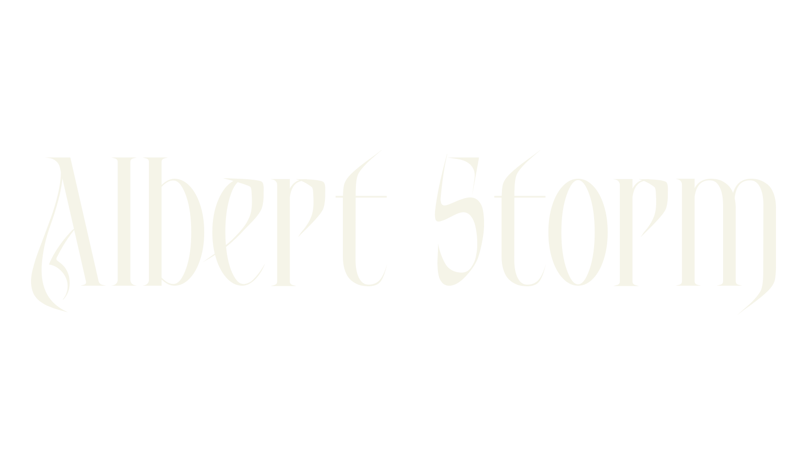 Albert Storm, serif font preview