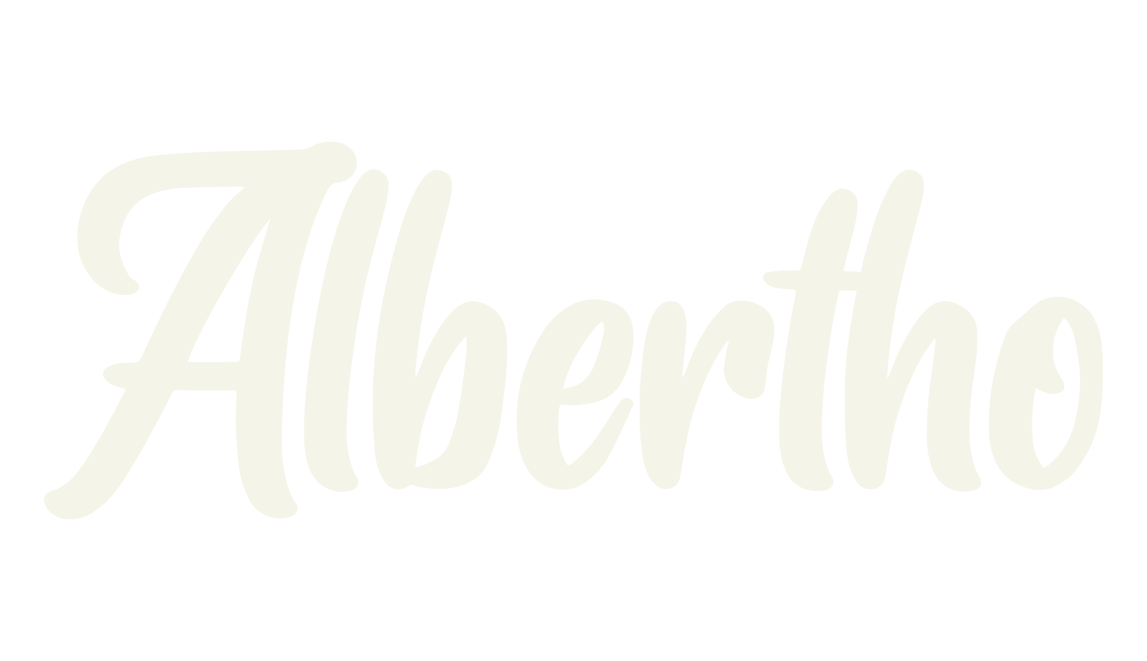 Albertho, cursive font preview