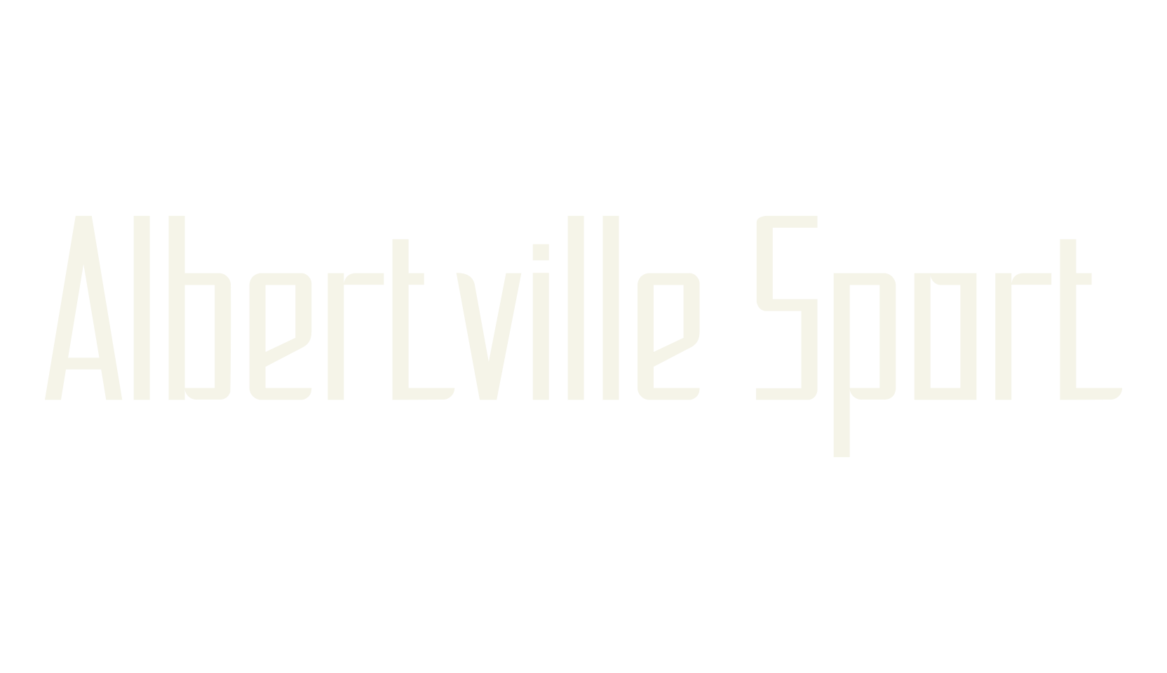 Albertville Sport, sports font preview