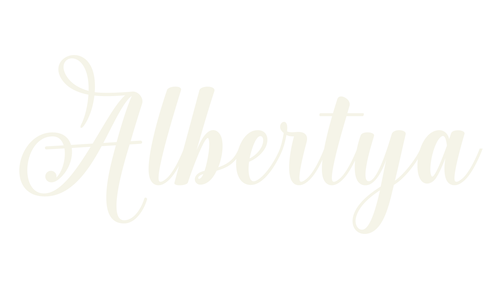 Albertya, script font preview