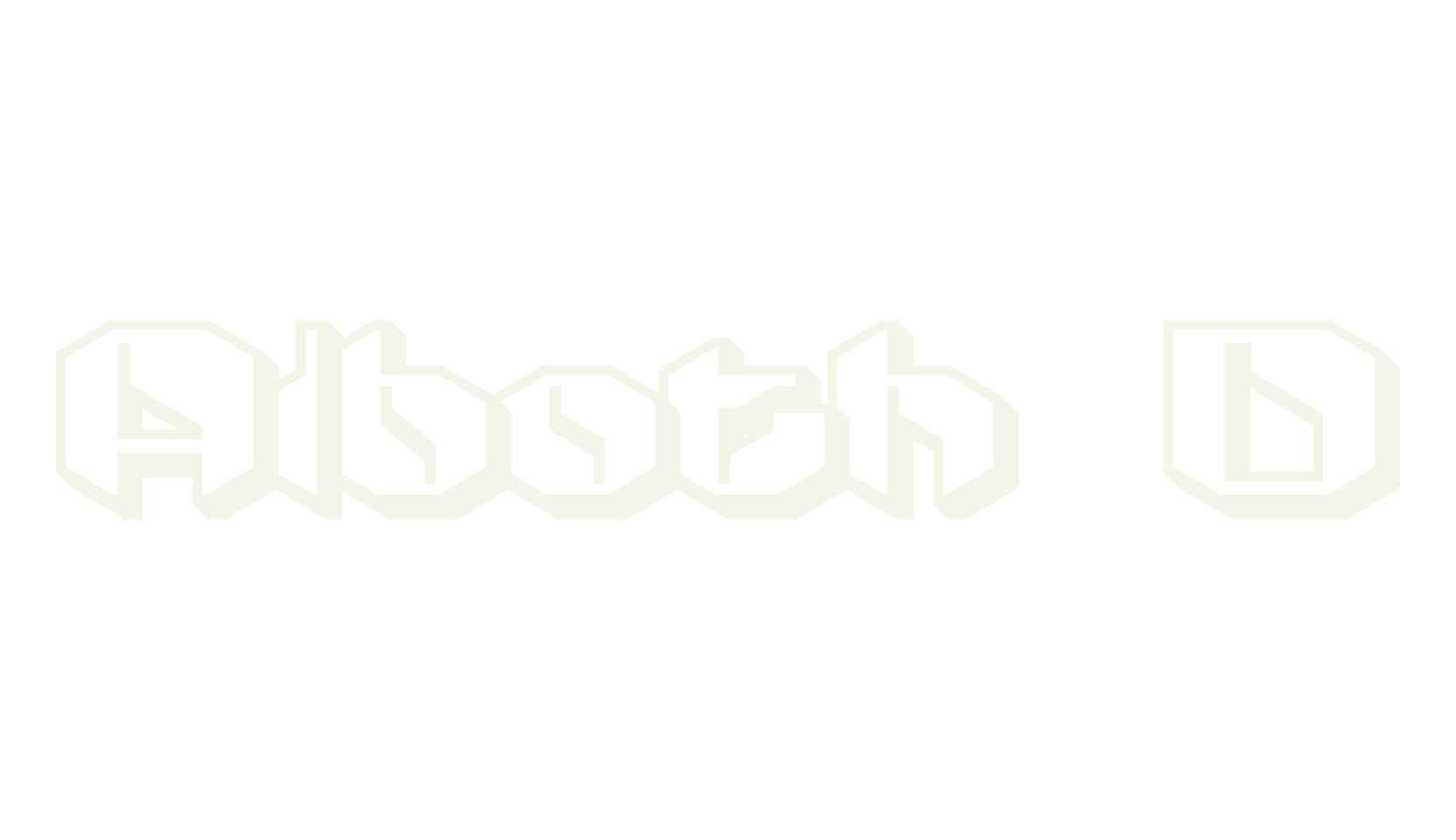Alboth 3D, 3d font preview