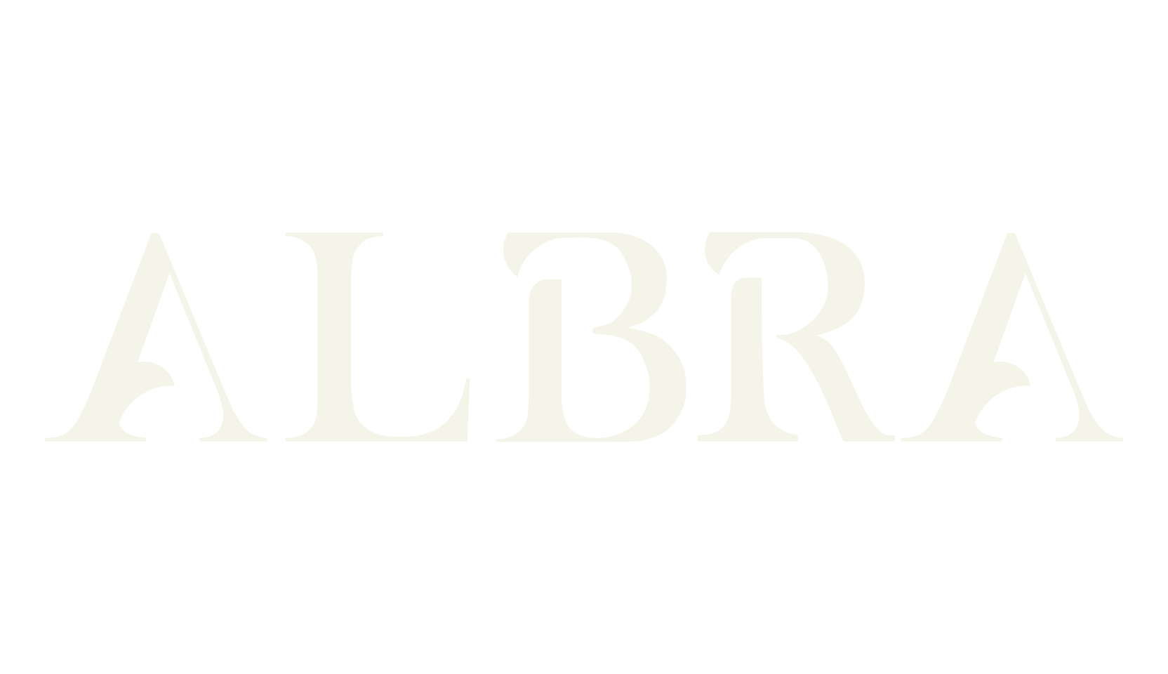 ALBRA, modern font preview