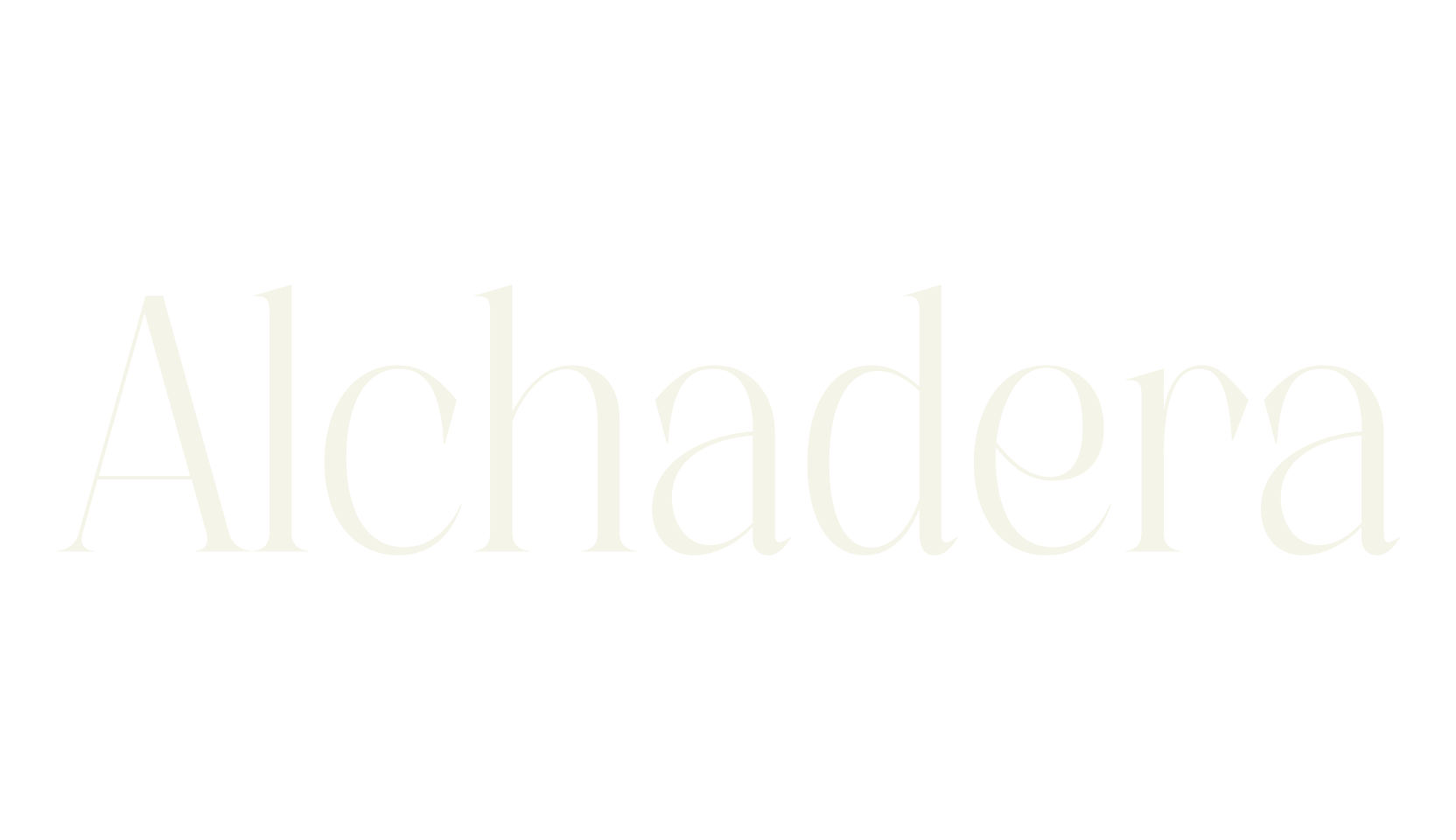 Alchadera, serif font preview