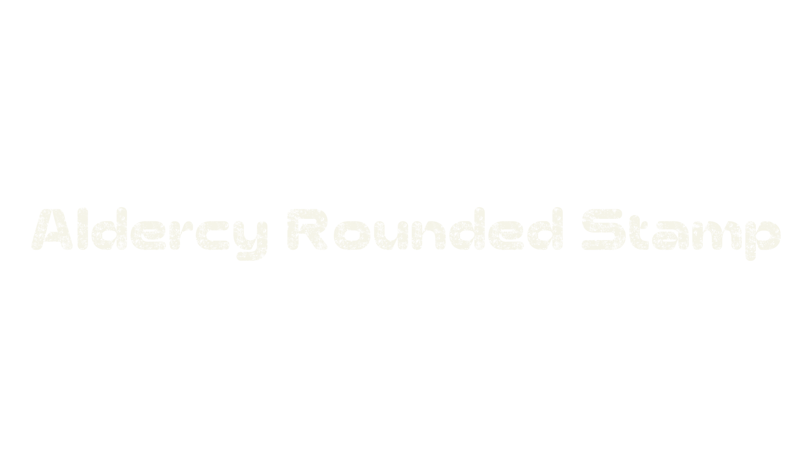 Aldercy Rounded Stamp, logo font preview