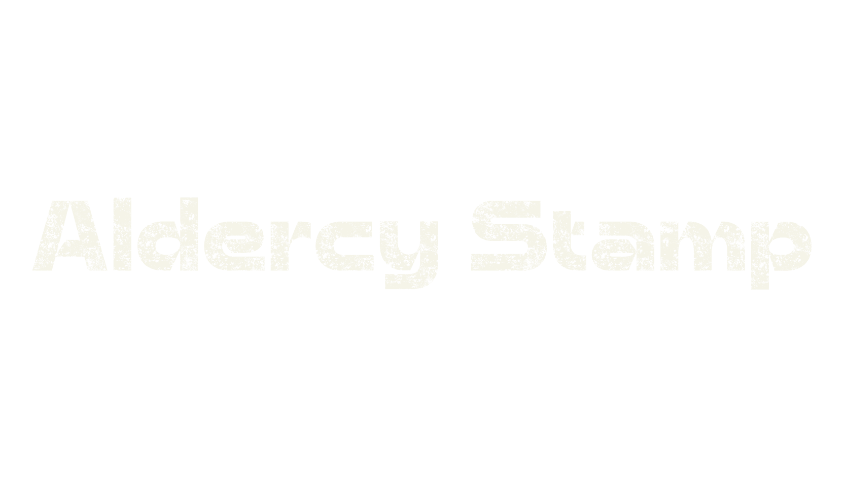 Aldercy Stamp, stamp font preview
