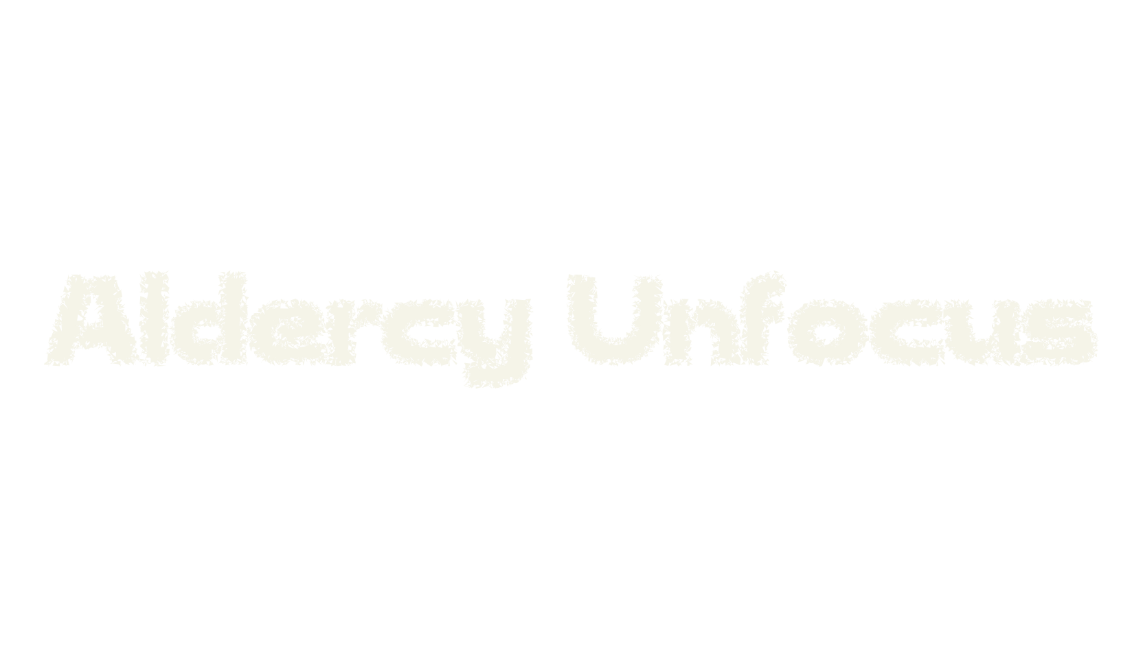 Aldercy Unfocus, artistic font preview
