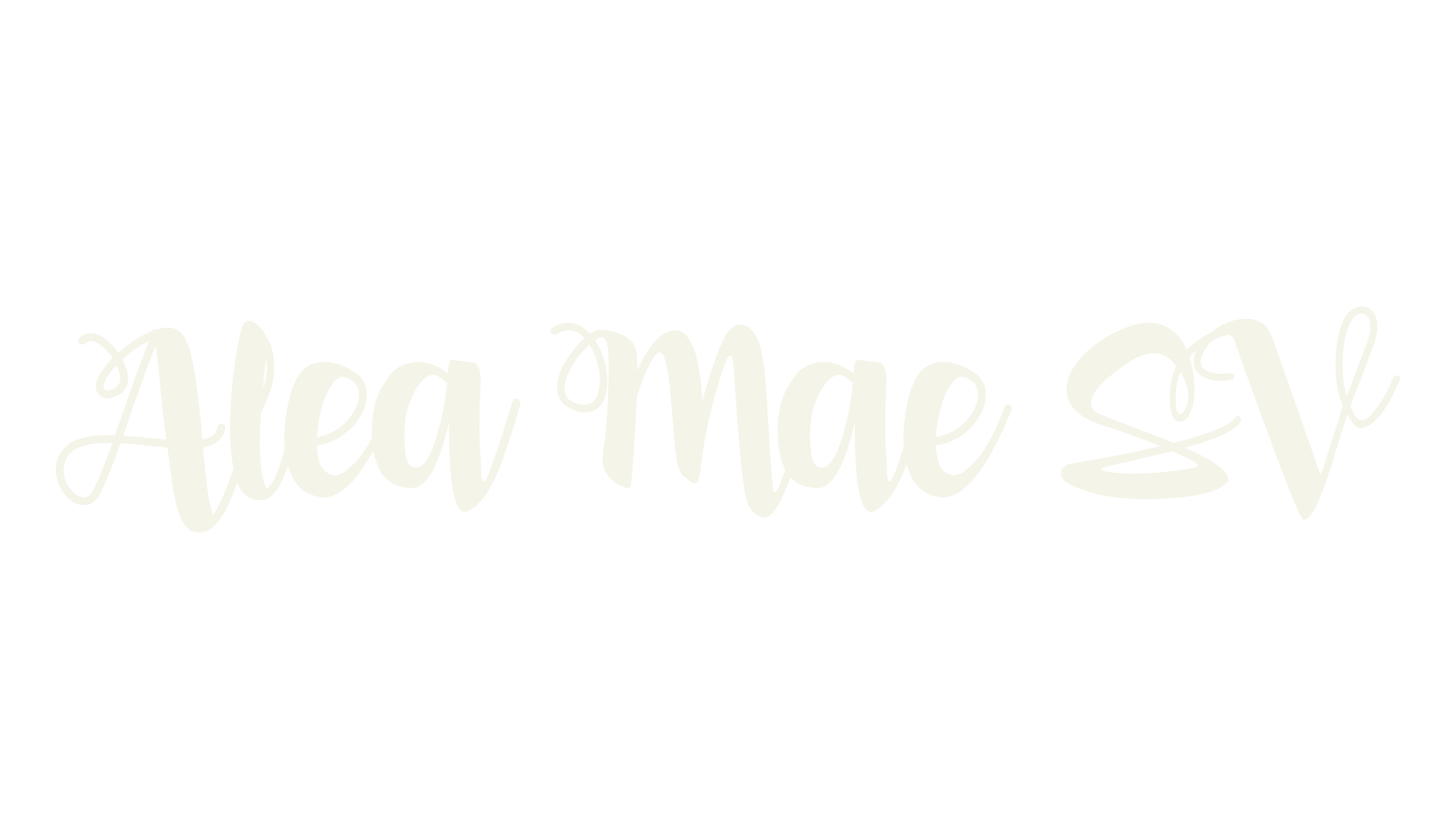 Alea Mae SV, handwriting font preview