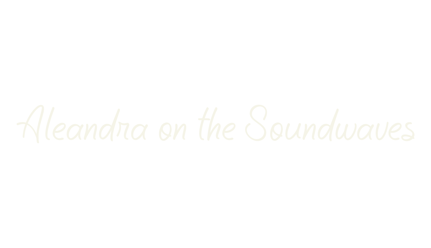 Aleandra on the Soundwaves, script font preview