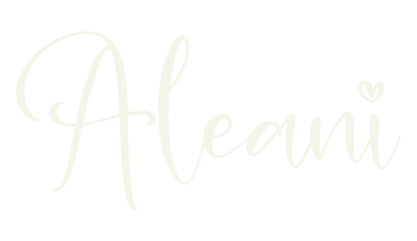 Aleani, cursive font preview