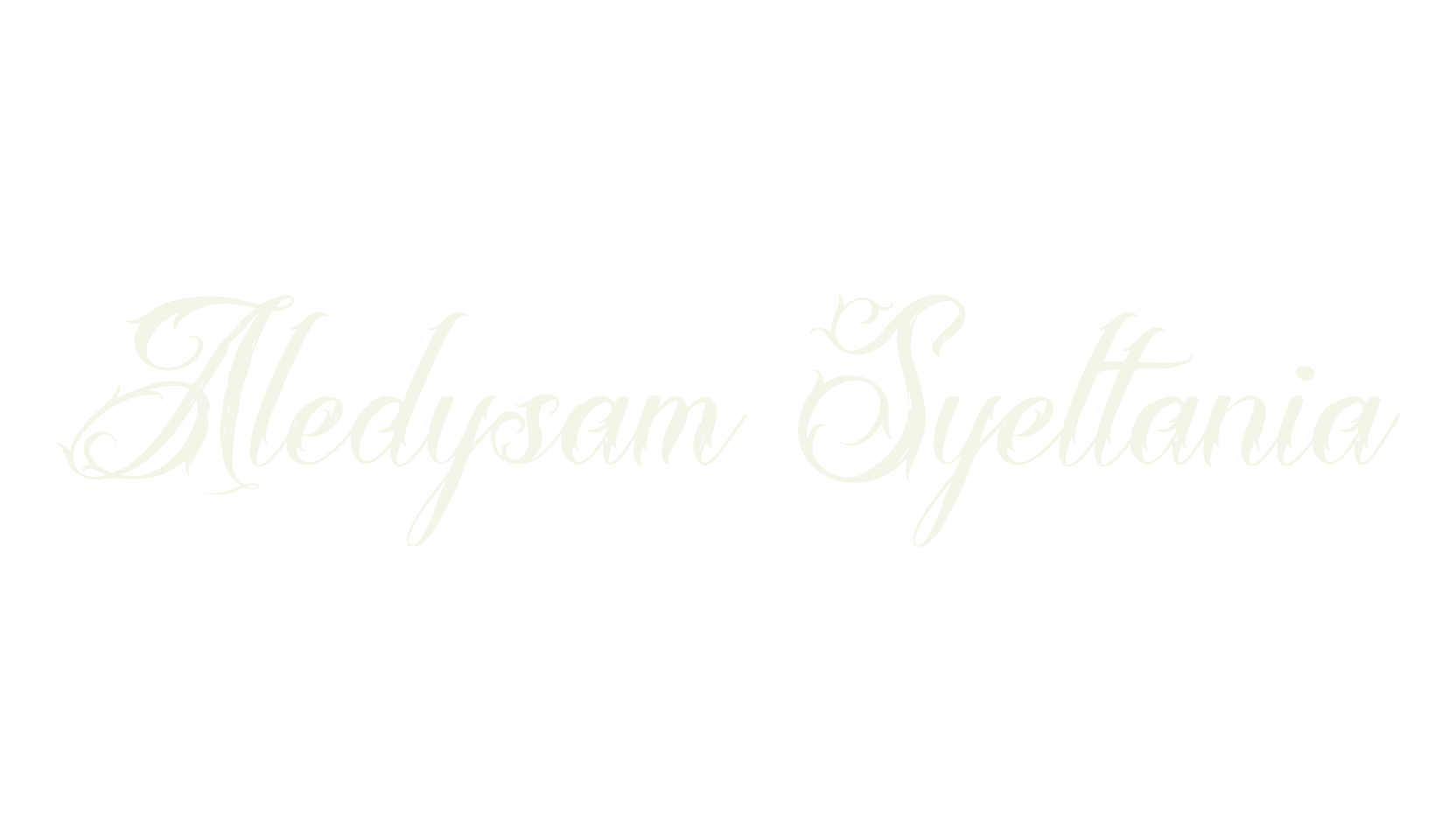 Aledysam Syeltania, tattoo font preview
