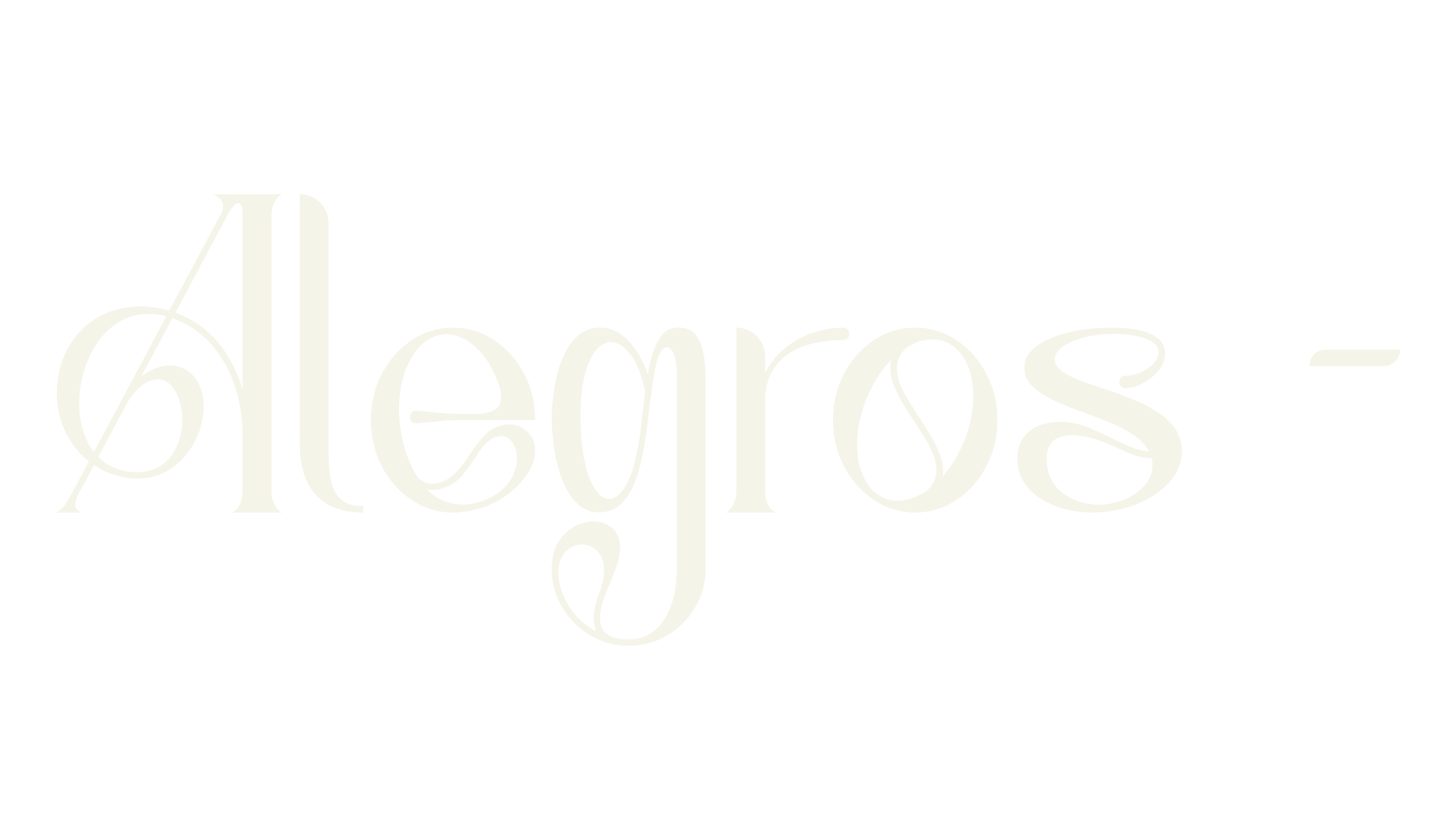 Alegros -, retro font preview