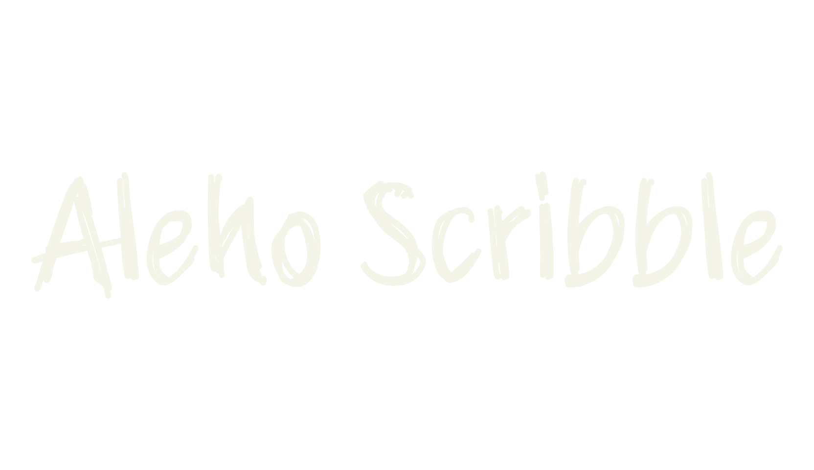Aleho Scribble, scribble font preview