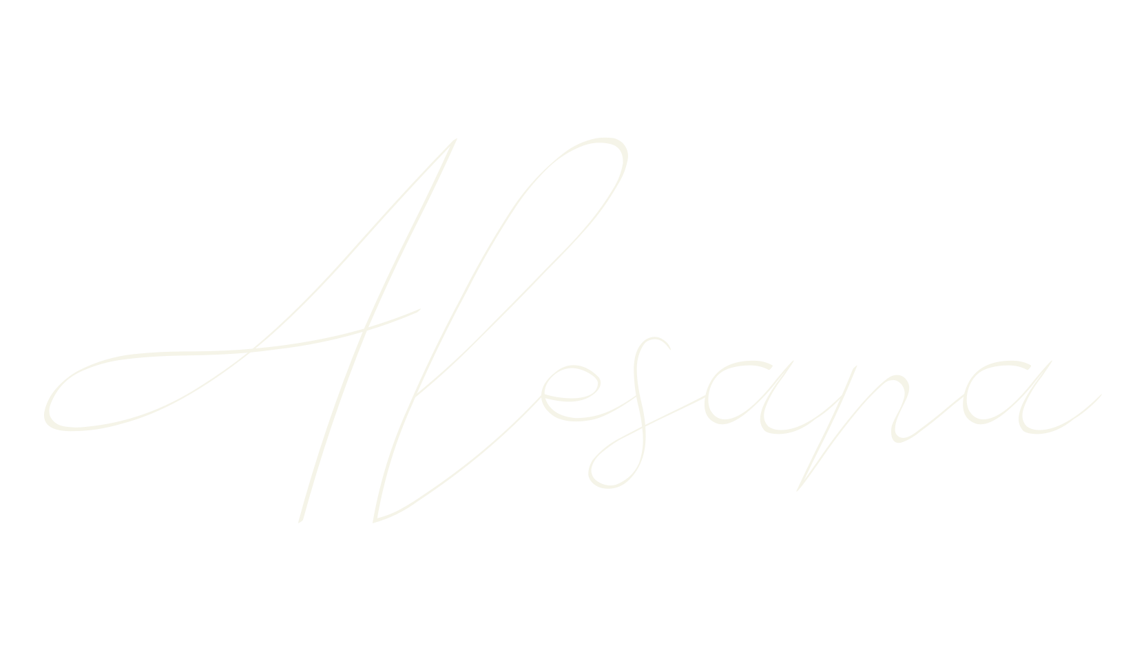 Alesana, calligraphy font preview