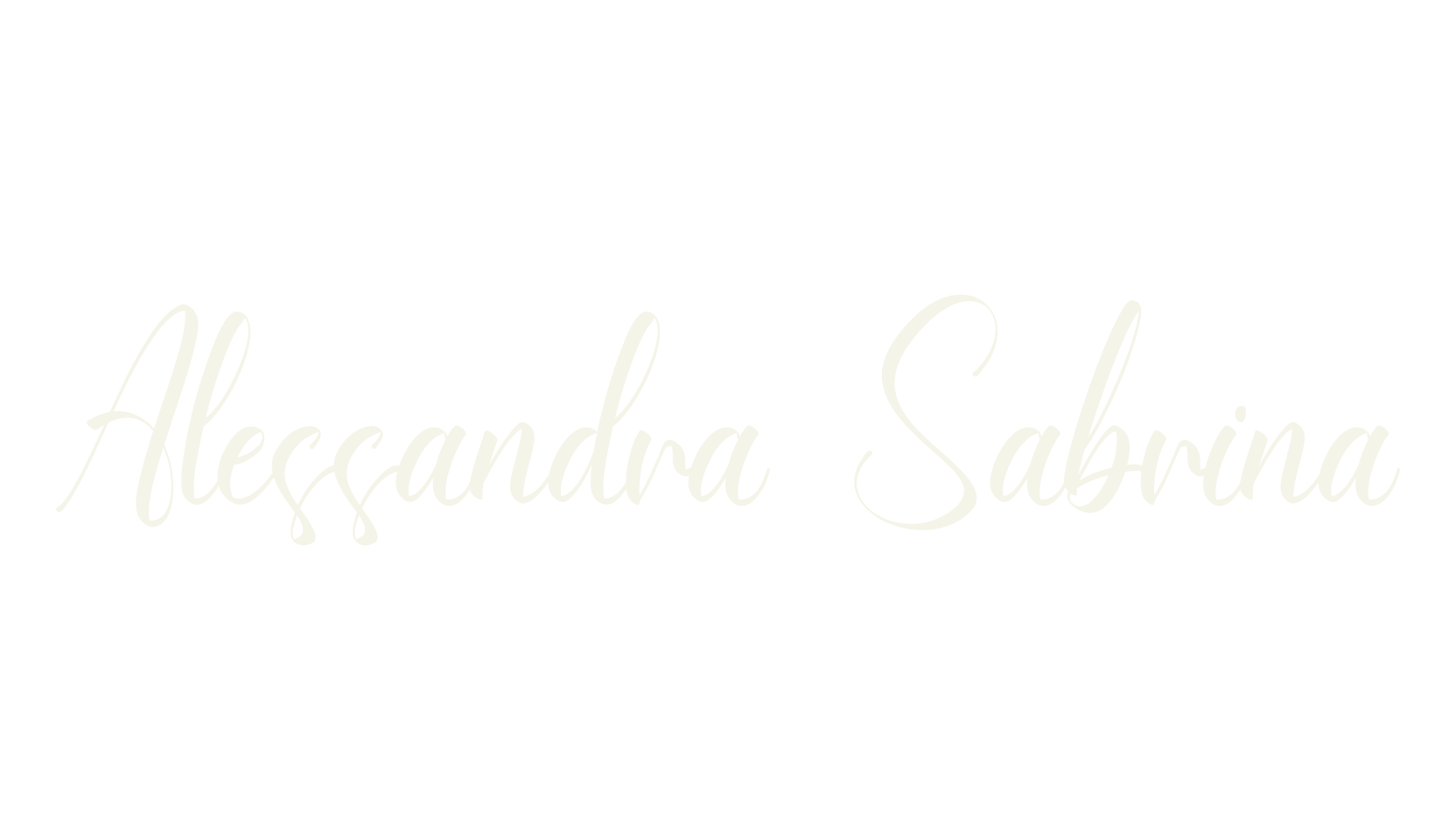 Alessandra Sabrina, calligraphy font preview