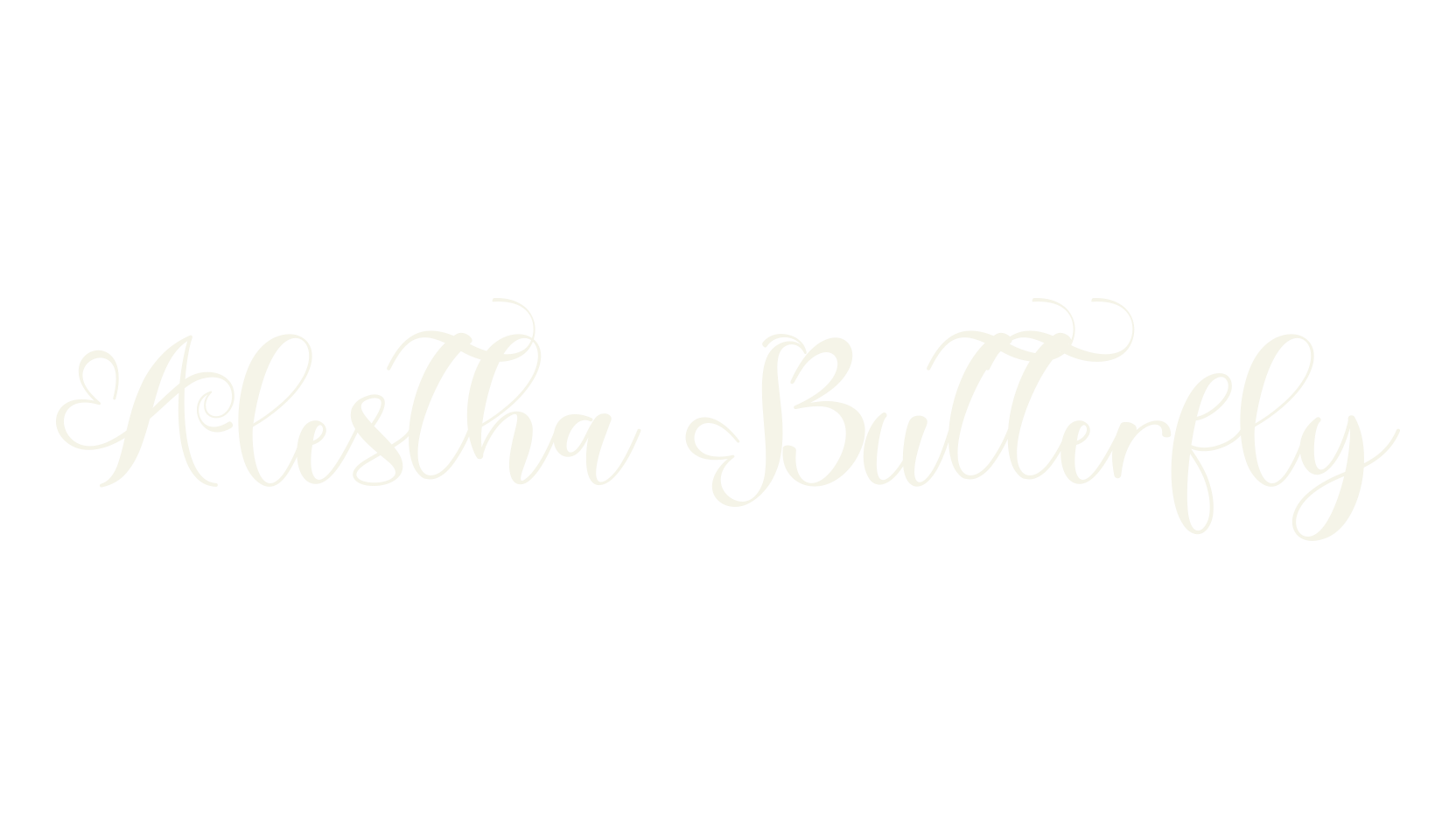 Alestha Butterfly, beautiful font preview