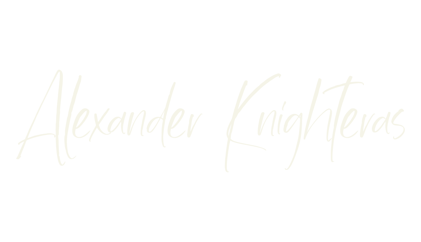 Alexander Knighteras, calligraphy font preview