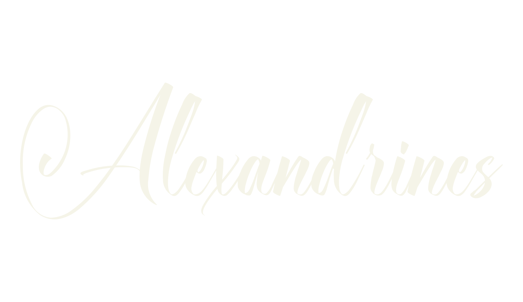 Alexandrines, stylish font preview