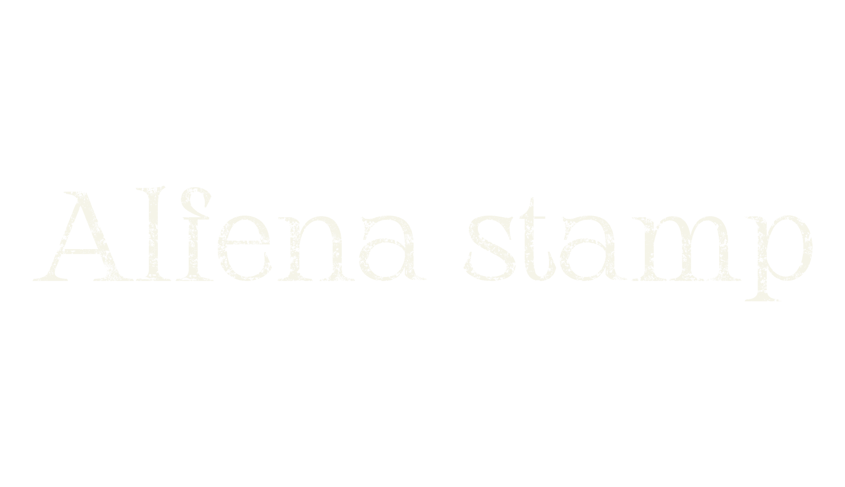 Alfena stamp, vintage font preview