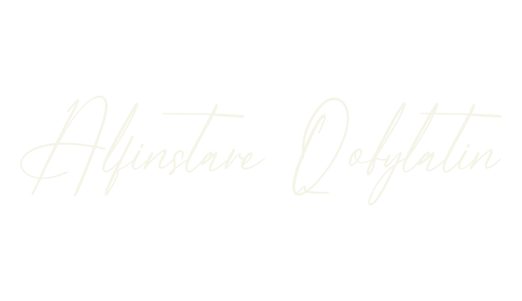 Alfinstare Qobylatin, script font preview