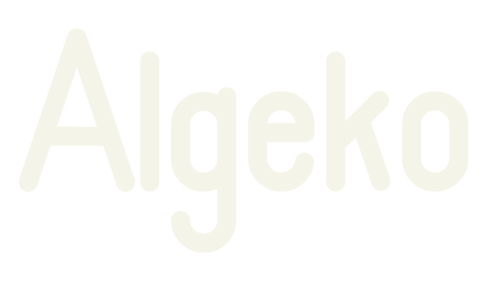 Algeko, logo font preview