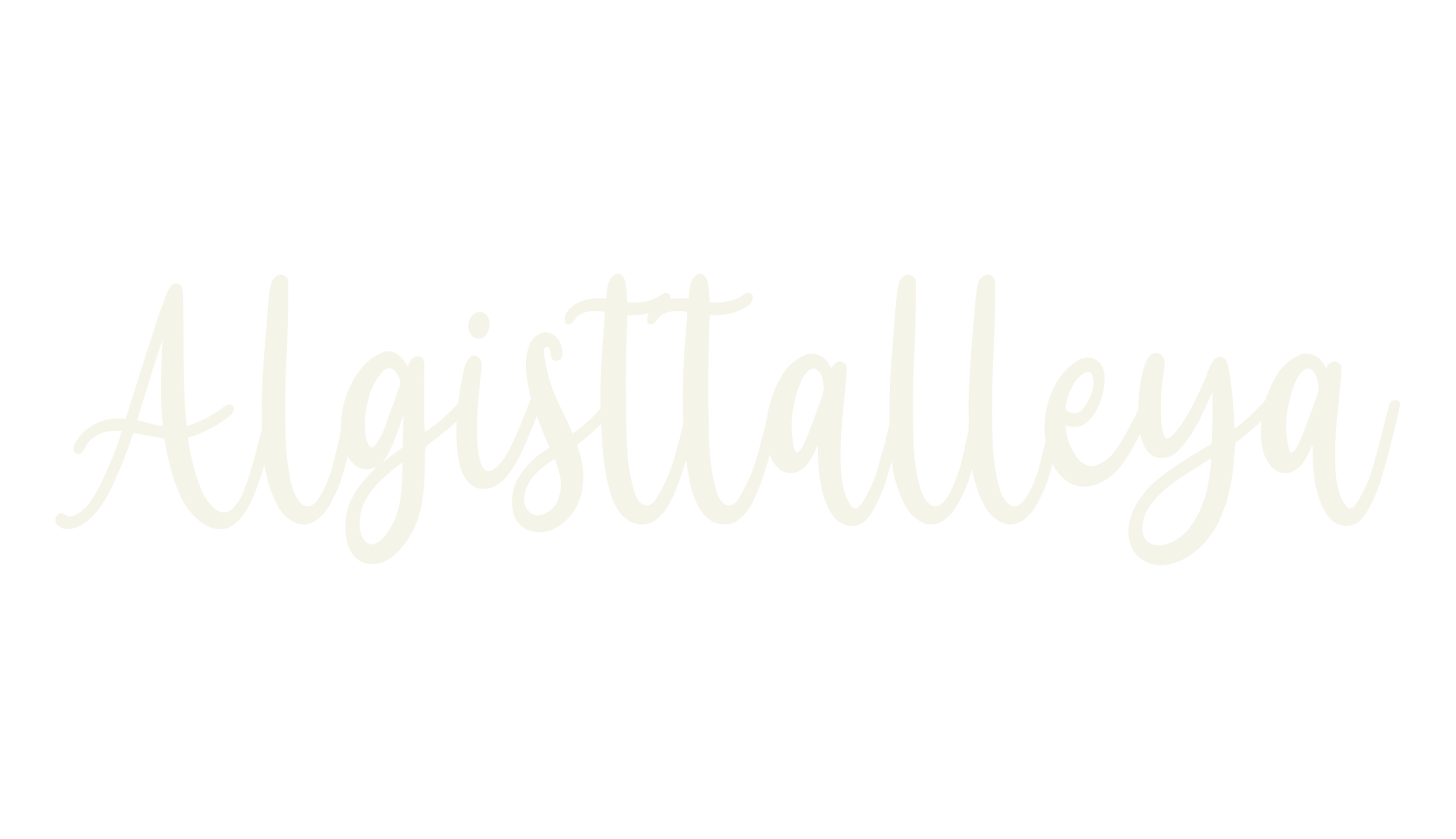 Algisttalleya, calligraphy font preview