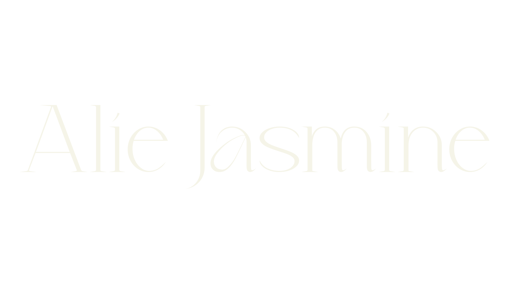 Alie Jasmine, elegant font preview