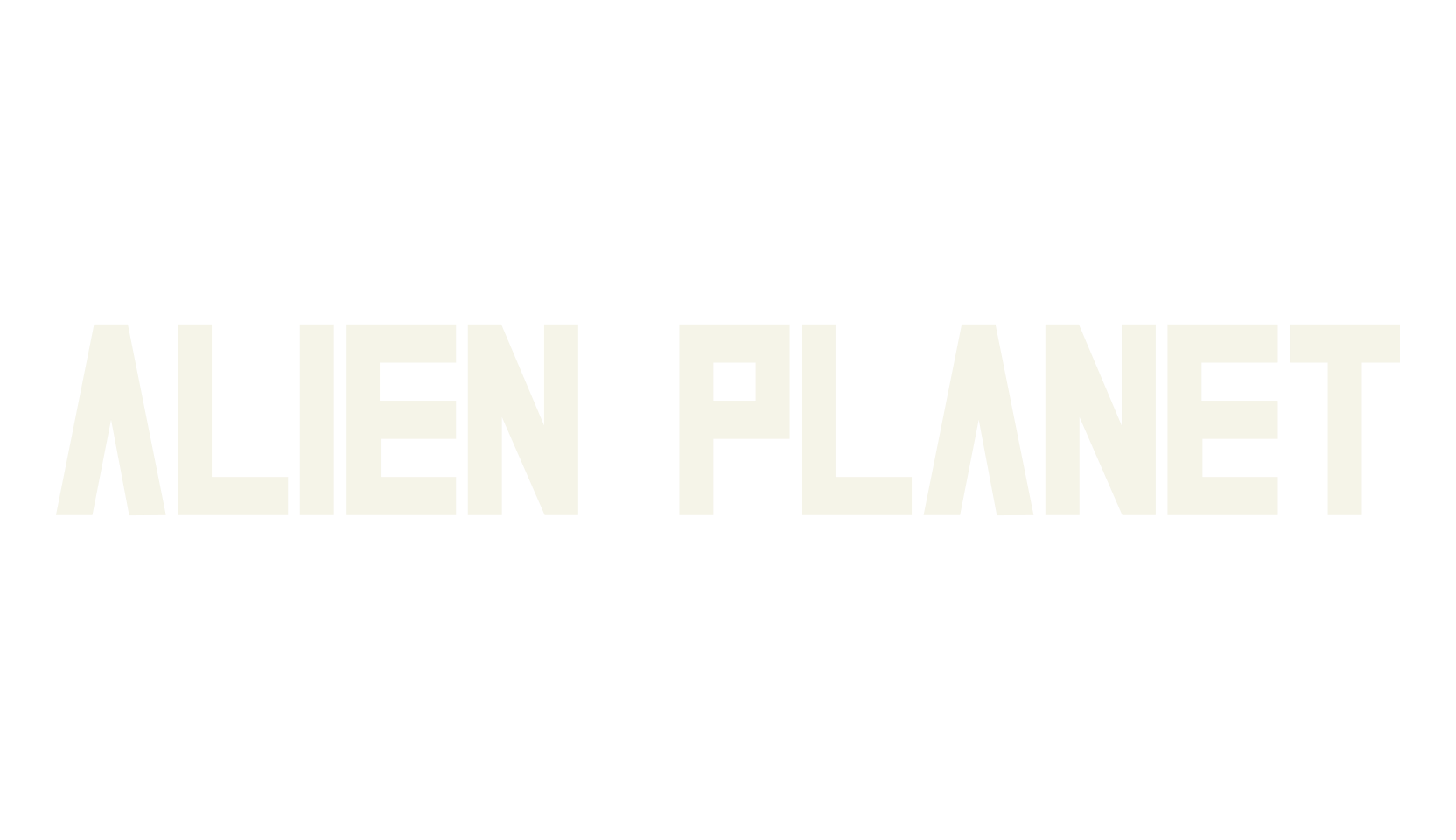 Alien Planet, display market font preview