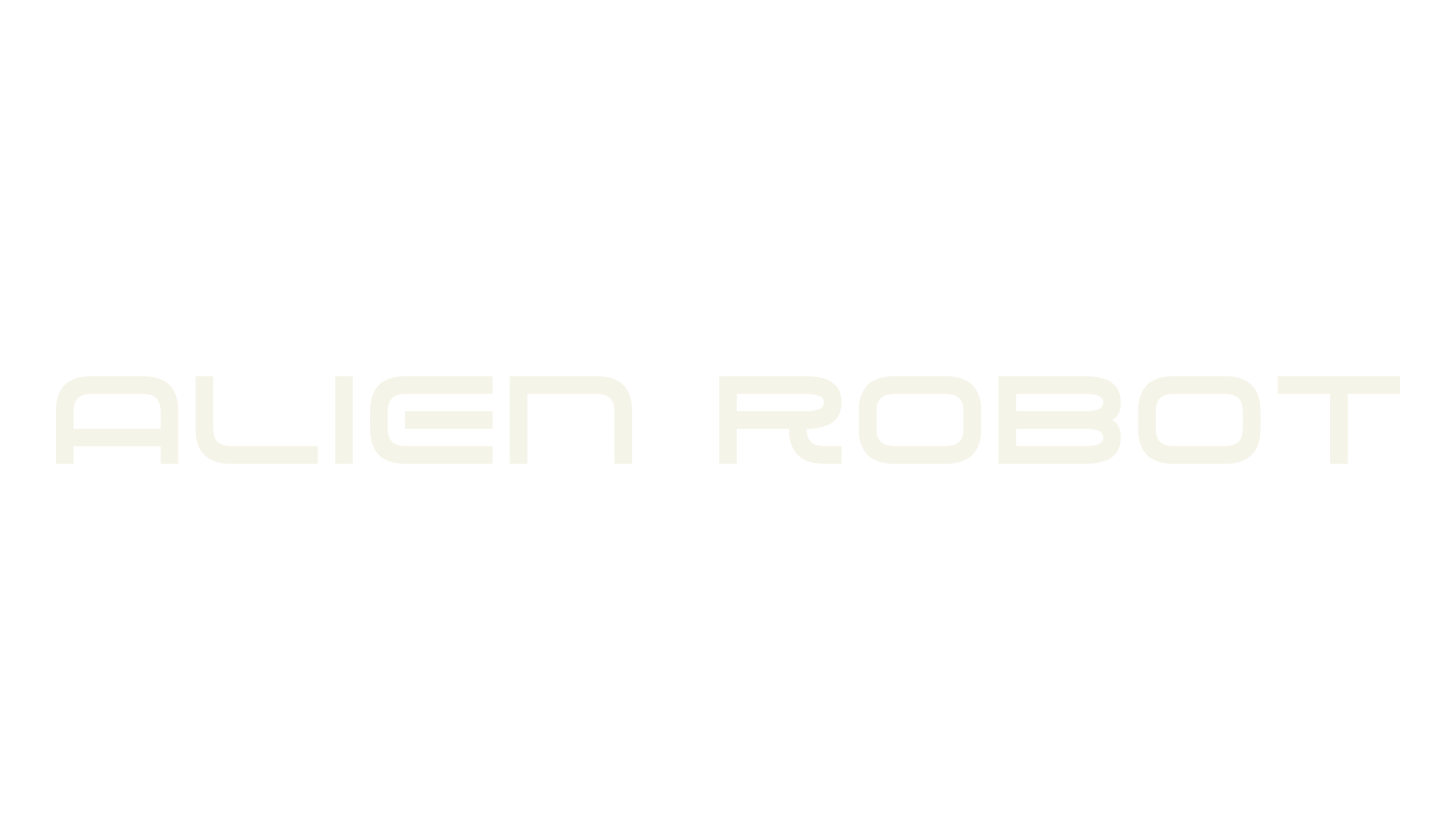 Alien Robot, display market font preview