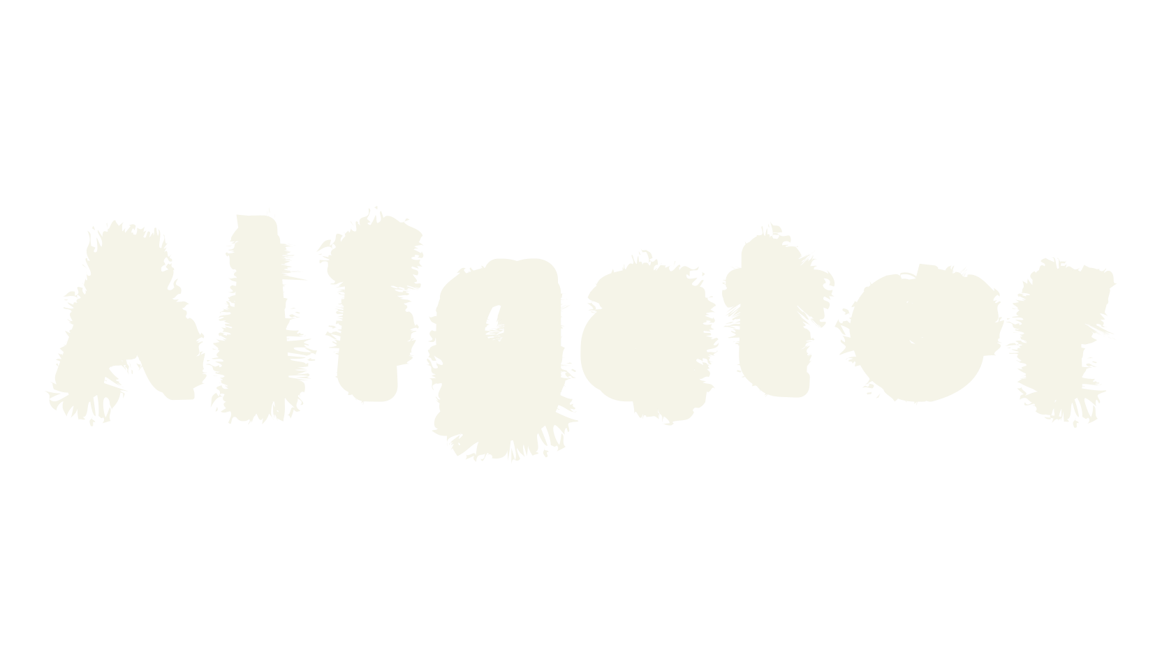 Aligator, modern font preview