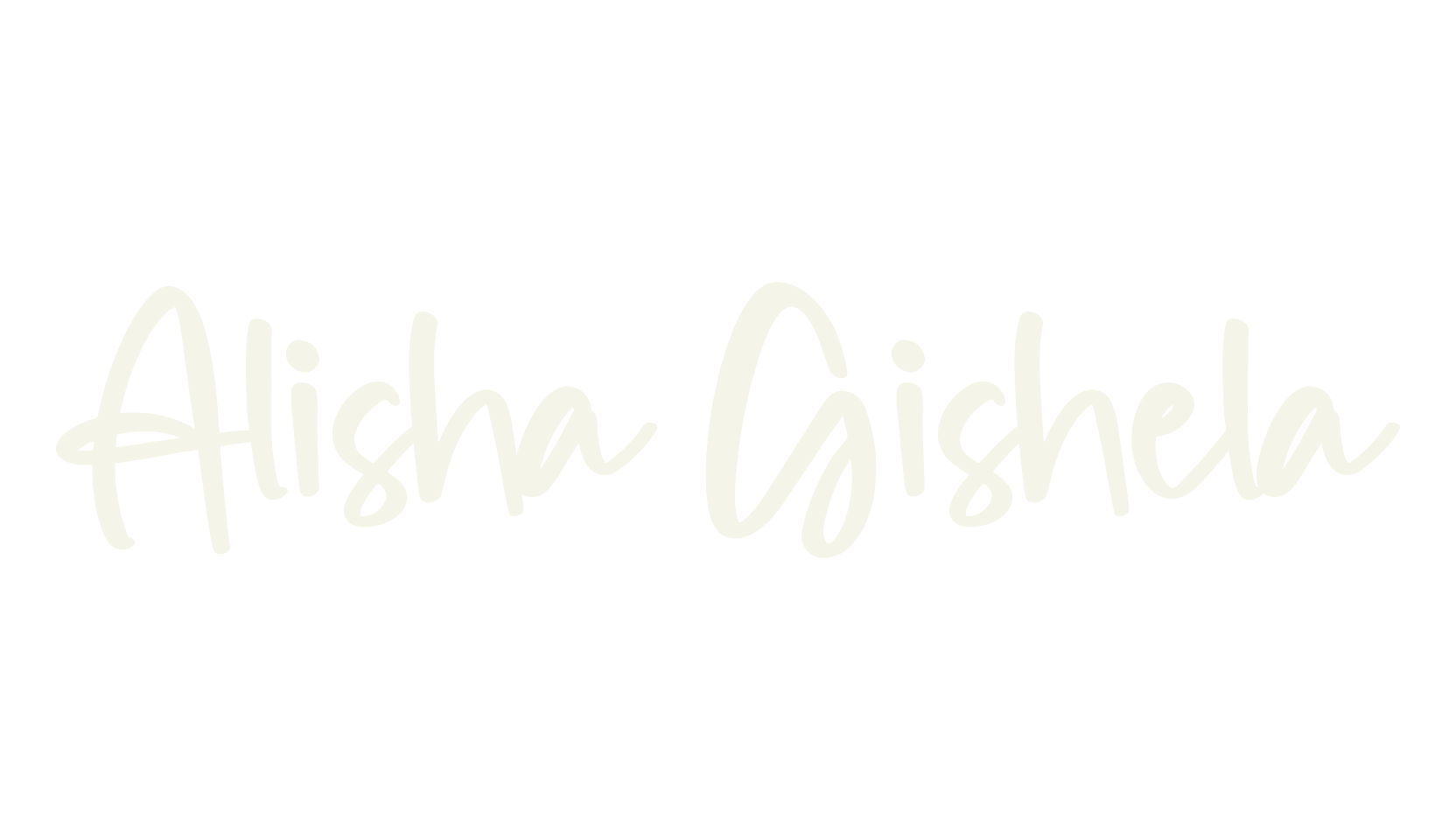Alisha Gishela, handwriting font preview
