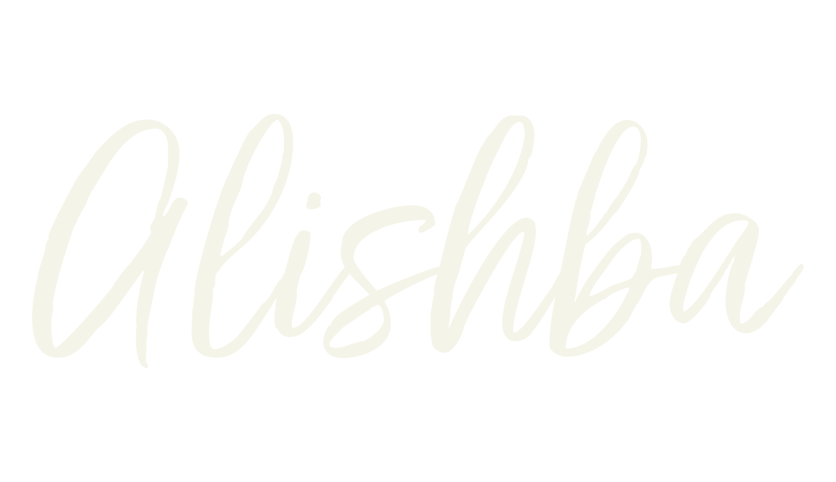 Alishba, cursive font preview