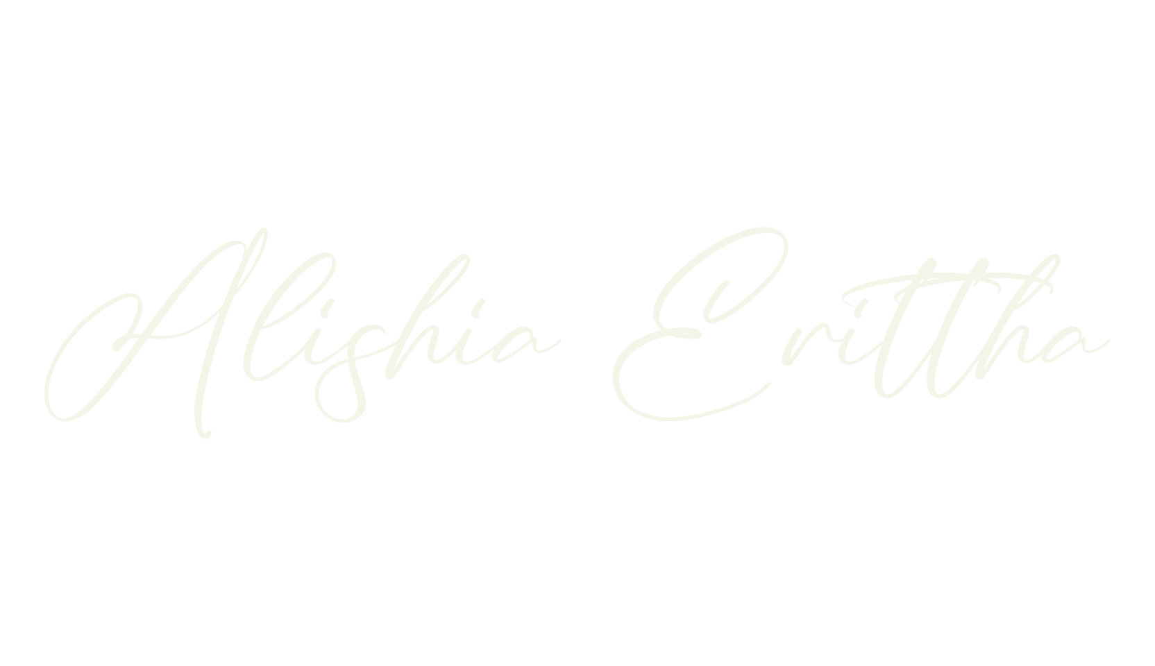 Alishia Erittha, script font preview