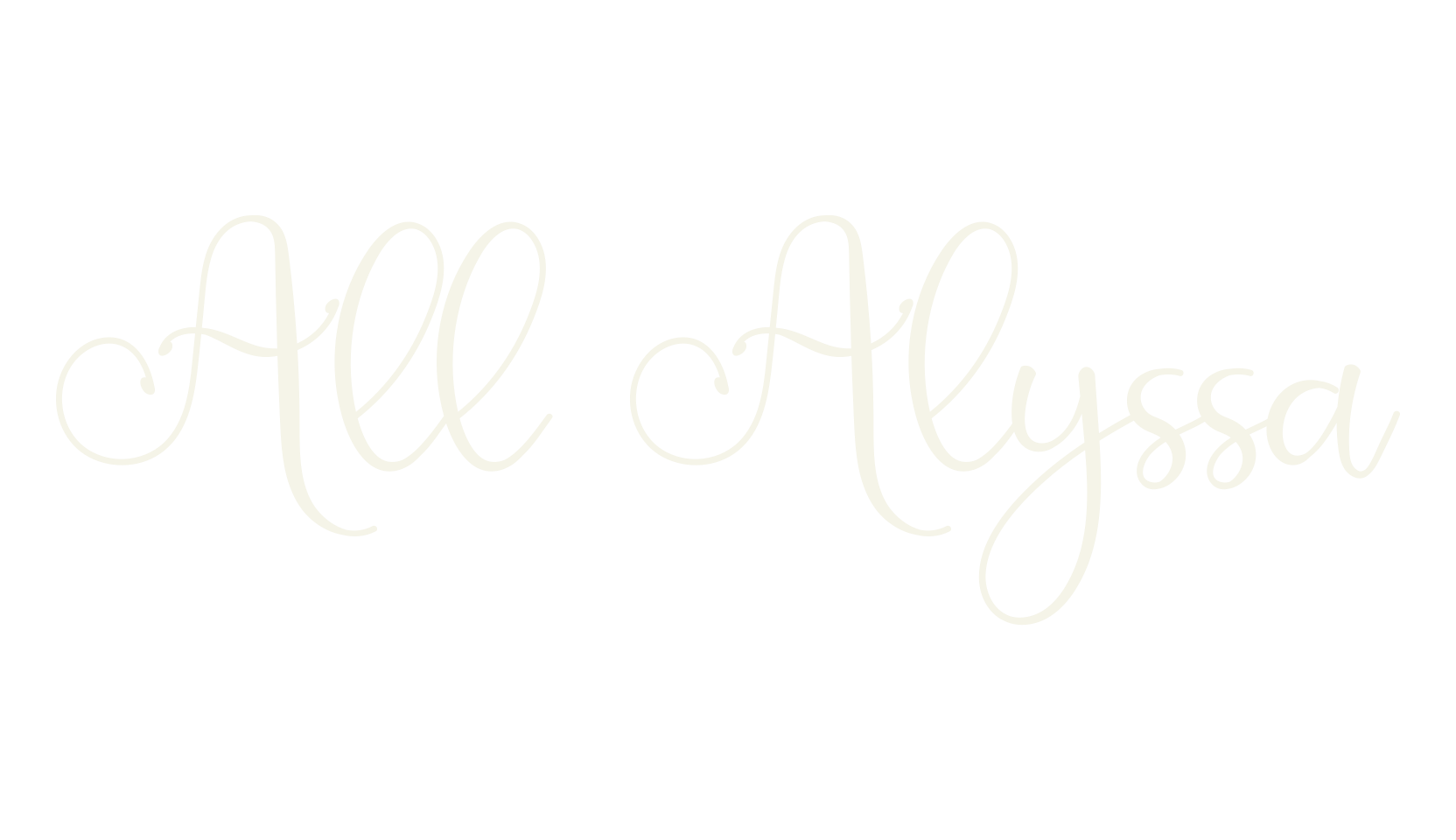 All Alyssa, heart font preview