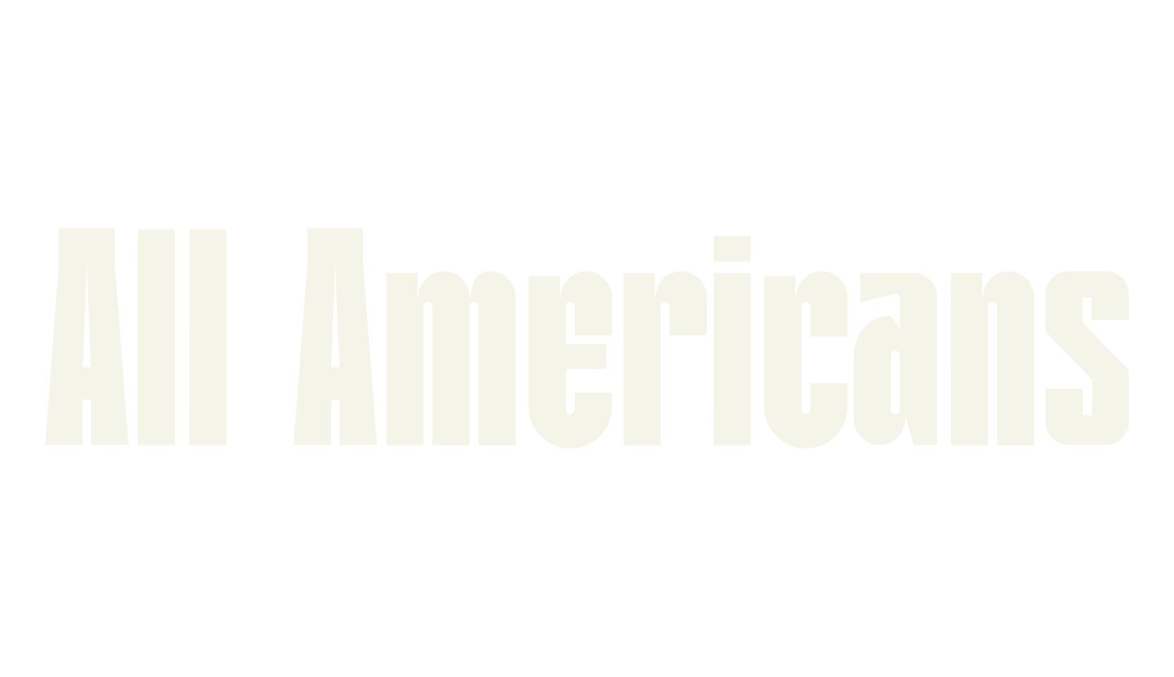 All Americans, groovy font preview