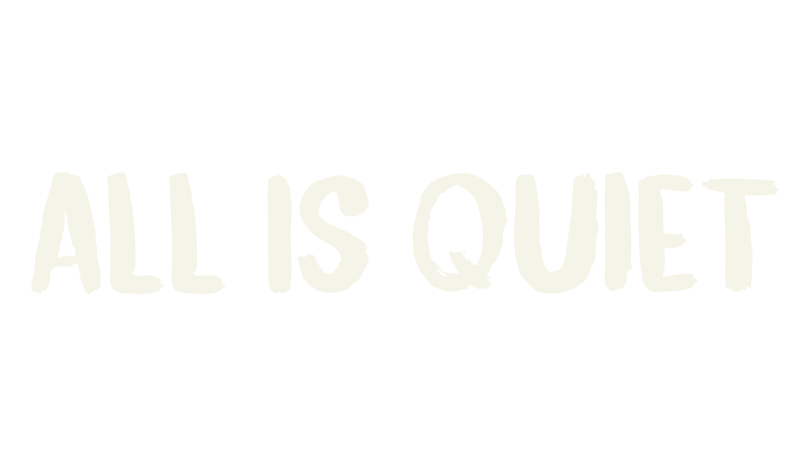 All Is Quiet, ww1 font preview