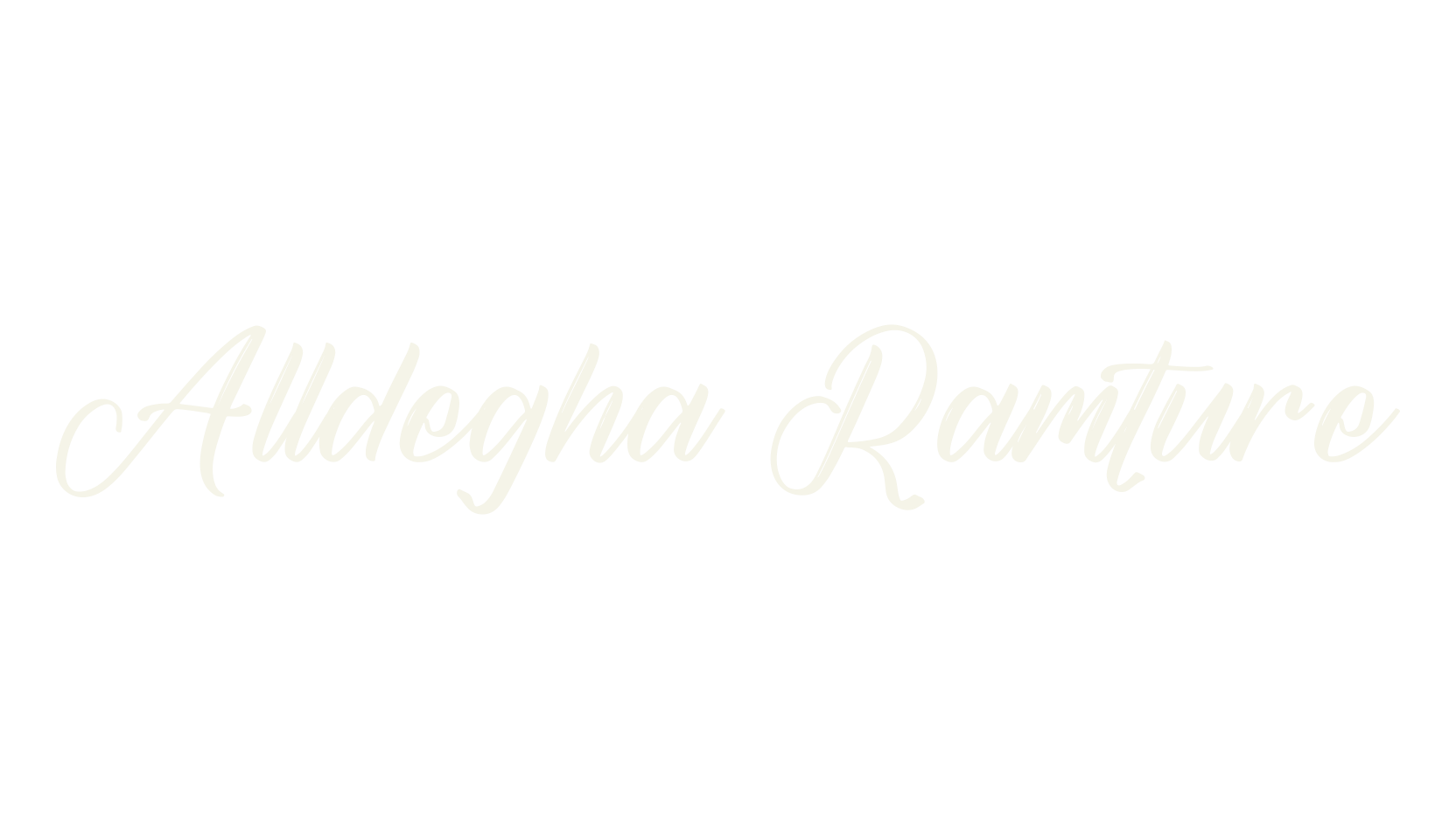 Alldegha Ramture, script font preview