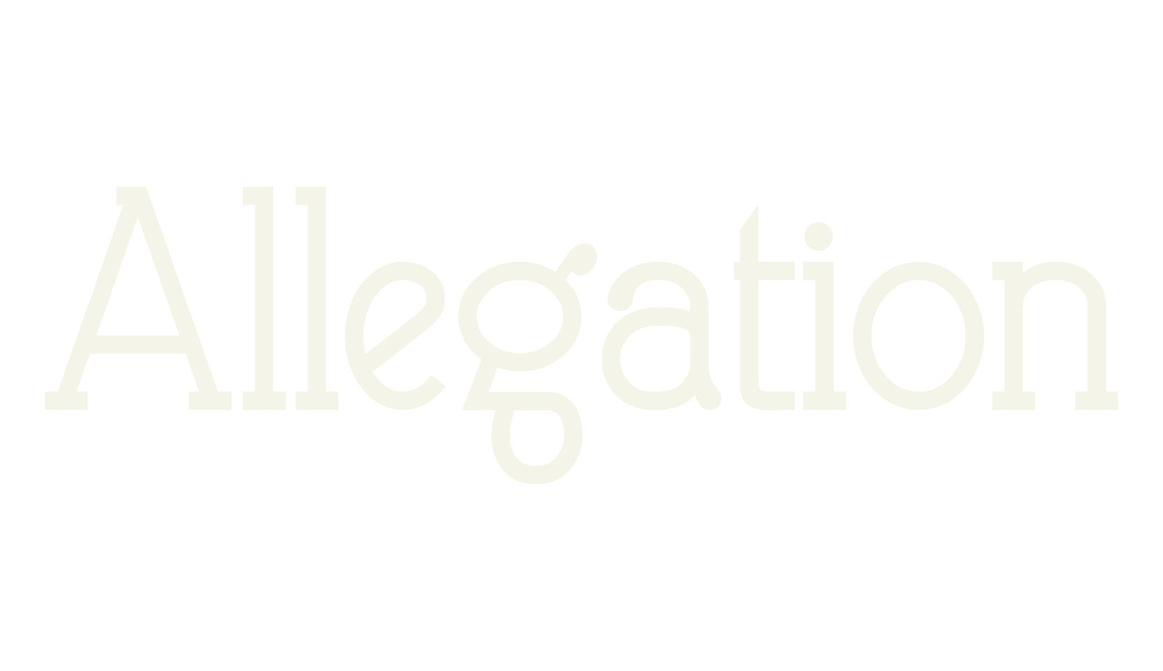 Allegation, serif font preview