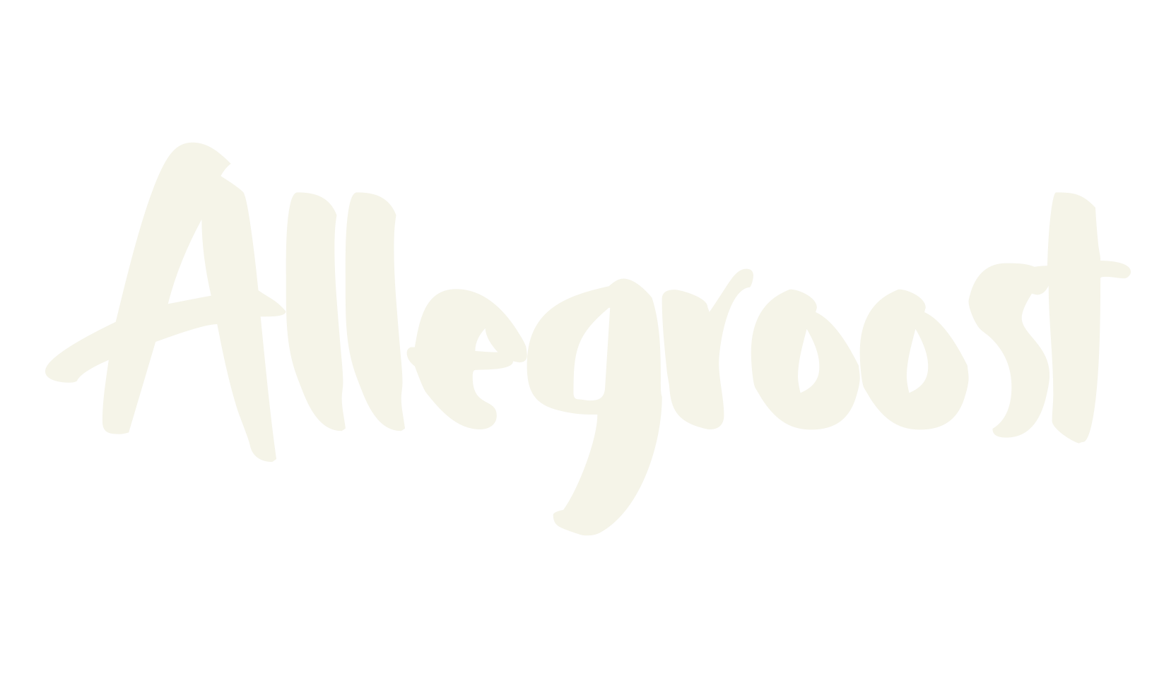 Allegroost, unique font preview