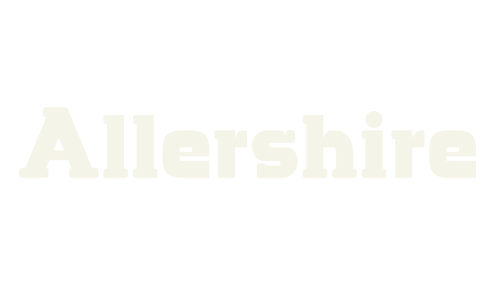 Allershire, lettering font preview