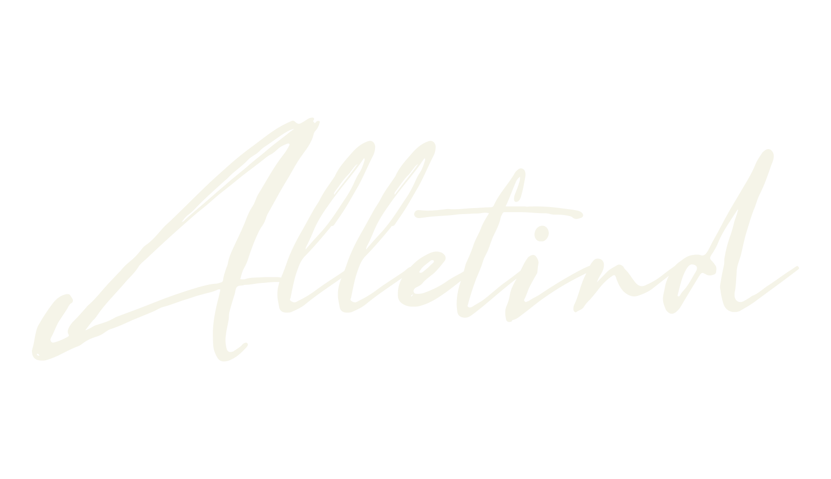 Alletind, cursive font preview