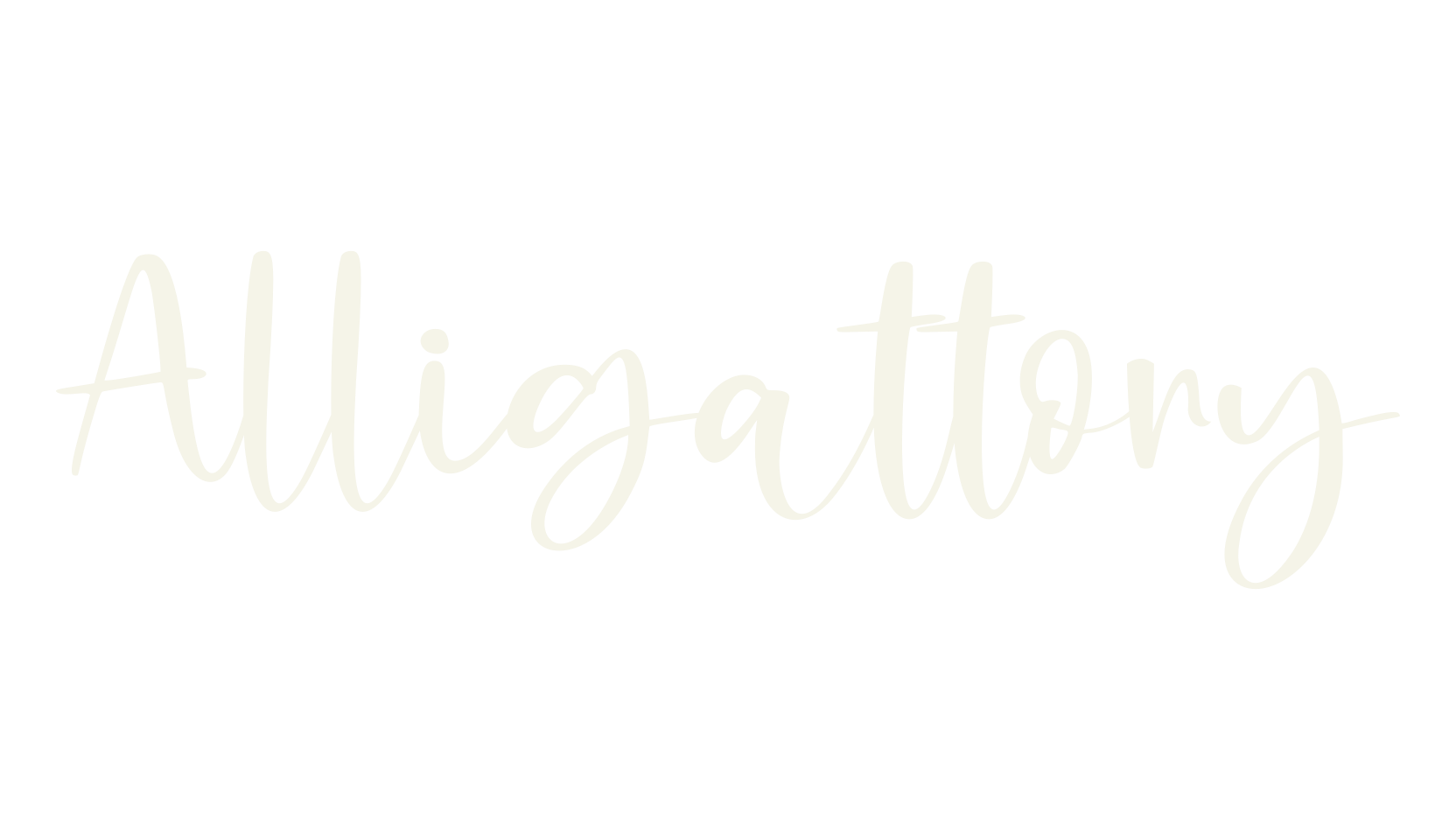 Alligattory, calligraphy font preview