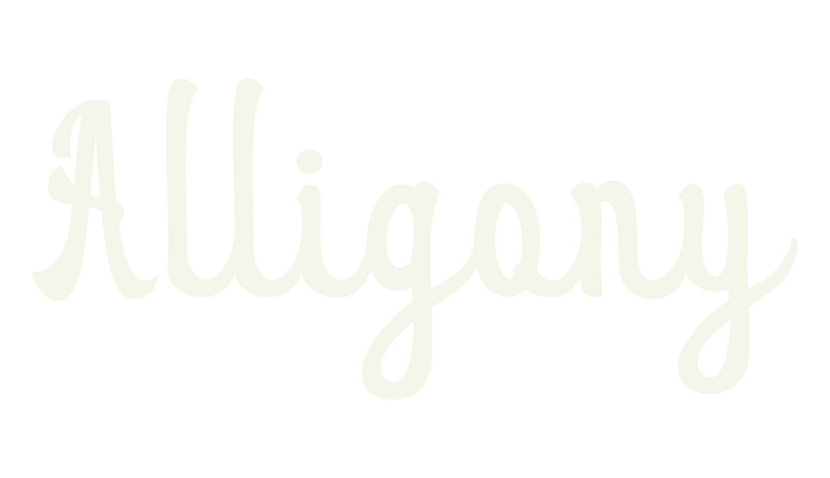 Alligony, vintage font preview
