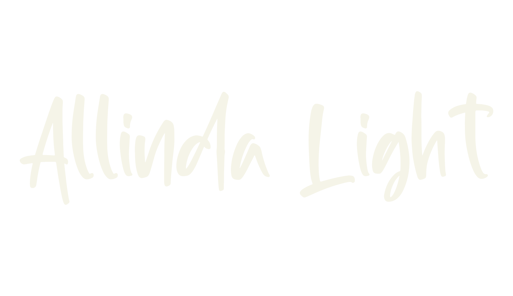 Allinda Light, handwriting font preview