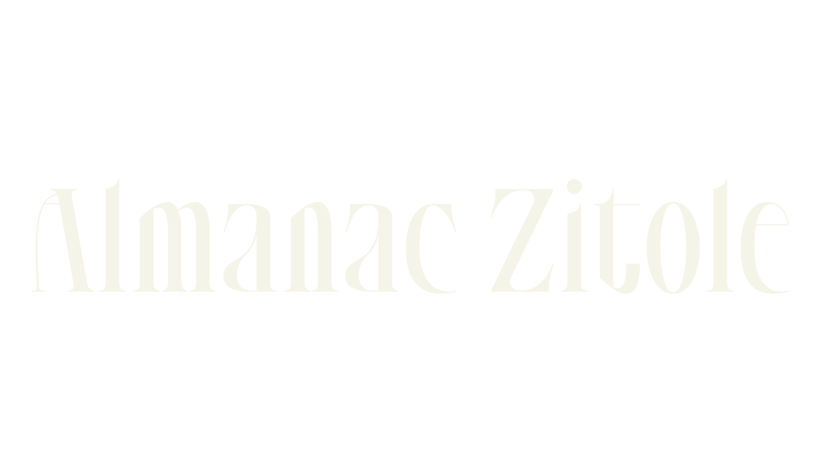 Almanac Zitole, sans serif font preview