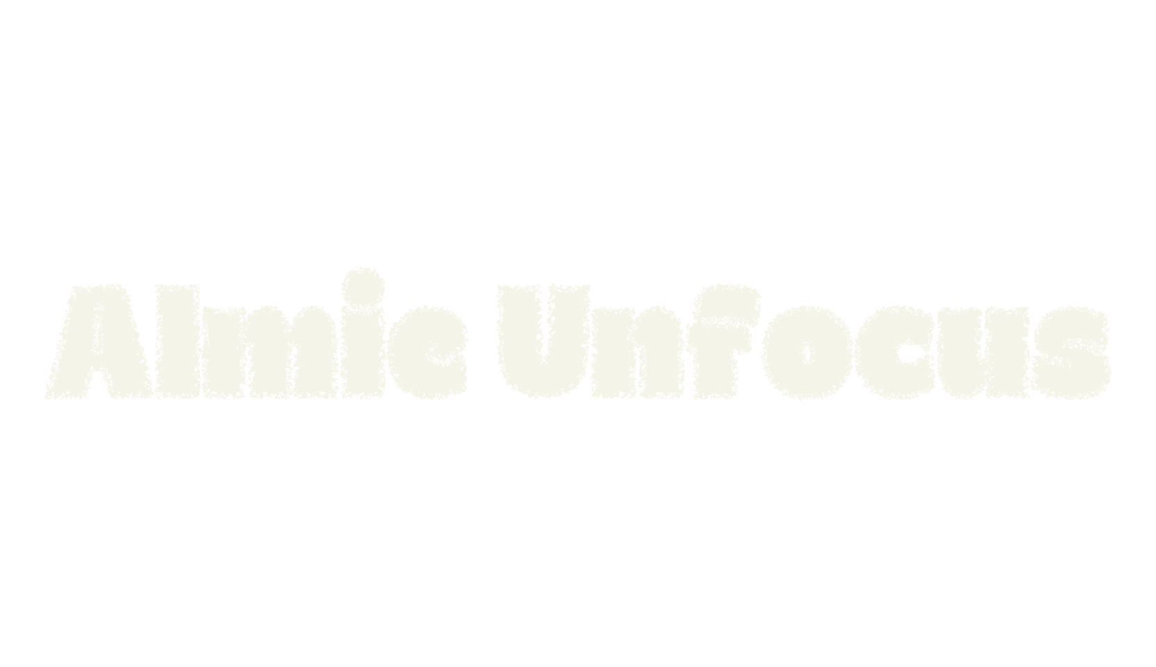 Almie Unfocus, funky font preview