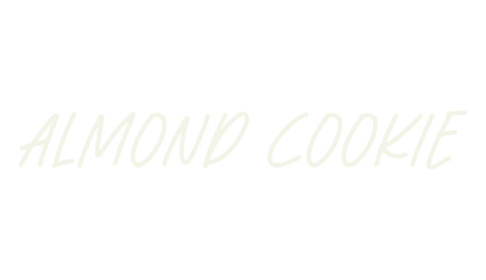 Almond Cookie, fashion script font preview
